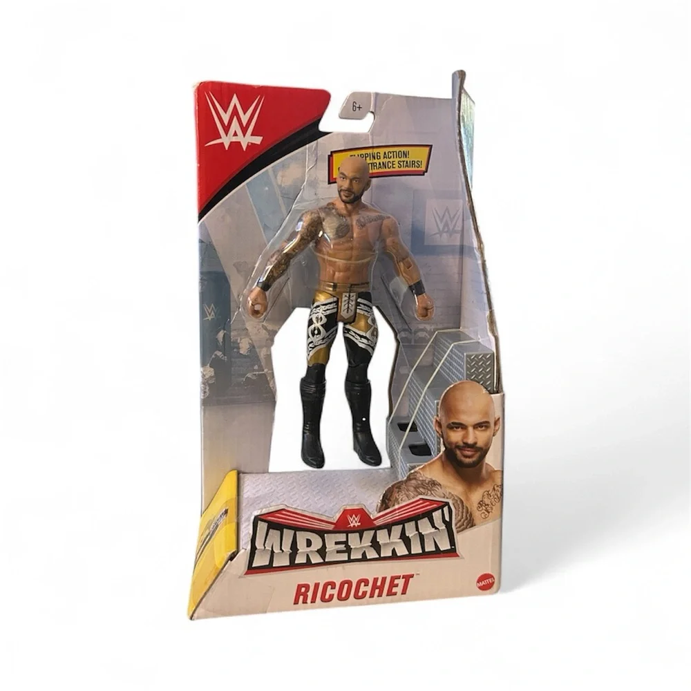 WWE Wrekkin Ricochet Action Figure - Black and Yellow